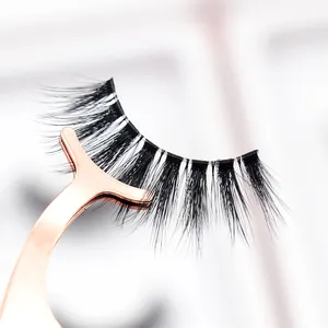 Top Selling Wholesale Customized Private Lash Box Thin And Soft Clear Band Full Strip Lashes Natural Fake Eyelashes