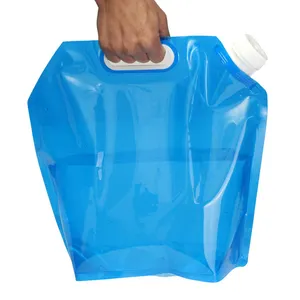 Emballage alimentaire liquide personnalisé sac en plastique jetable sans BPA 5L 10L sachets debout en plastique pour eau Kangen potable sans BPA