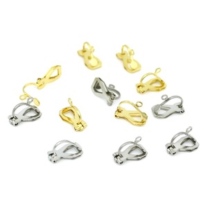 Boucles d'oreilles à clipser en acier inoxydable, or et argent, sans perçage, pour femmes, accessoires de mode, pièces de boucles d'oreilles DIY - Product Image 4