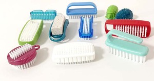 Fourniture d'usine brosse de nettoyage pour nail art, outils de beauté avec pierre ponce, gommage des ongles, poussière, nettoyeur, manucure OEM - Product Image 2