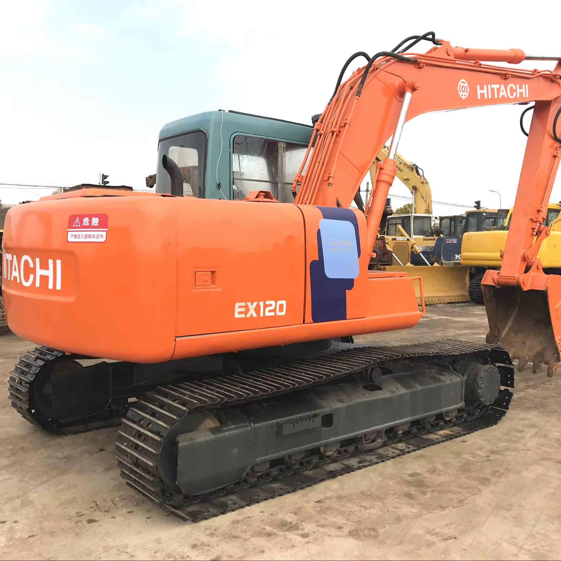 Хит продаж, самая низкая цена, используемые экскаваторы Hitachi EX 120, высокое качество, строительная техника, б/у 12-тонные экскаваторы