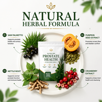 Complexe Herbal Prostate Entièrement Naturel Sans Gluten – Complément Nutritionnel Quotidien pour Hommes : Confort Urinaire et Santé de la Prostate à Long Terme