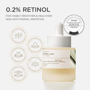 Sérum Coréen 0,2% Rétinol Centella, Ampoule Injectable Améliorée, Sérum Facial Anti-Âge Hydratant Éclaircissant <span class=keywords><strong>pour</strong></span> la Peau - Product Image 4