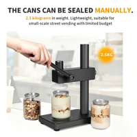 Machine de scellage manuelle commerciale de haute qualité pour canettes en plastique PET, scelleuse de canettes de boissons et de sodas, couvercles en aluminium