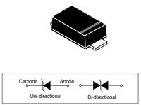 Diode TVS Leiditech P4SMFJ5.0CA SOD-123FL 5.0V pour l'électronique grand public et les équipements de communication 854110