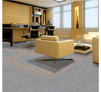 Dalles de moquette modernes en polyester tissé à la machine Elite – Mat, couleur avoine unie, à poils ras, pour planchers ouverts et zones de personnel, lot de 20
