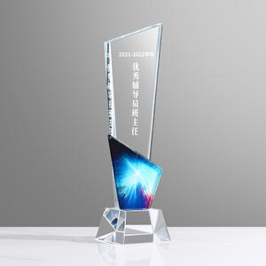 Trophée <span class=keywords><strong>de</strong></span> récompense <span class=keywords><strong>de</strong></span> musique gravé personnalisé pour les concours <span class=keywords><strong>de</strong></span> chant K9 Crystal avec base en verre cristal - Product Image 3