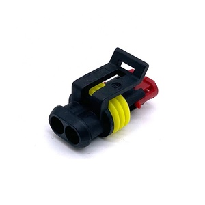 Adaptador Eléctrico Automotriz Impermeable de 2 Pines 282080-1, Material PA66, Conectores, Arnés de Cables, Reelhon - Product Image 2