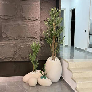 Plantas bonsái artificiales inspiradas en piedra Premium LGG <span class=keywords><strong>con</strong></span> macetas, macetas decorativas elegantes para espacios domésticos y comerciales de alta gama - Product Image 4
