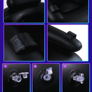 HM Sex Furniture SM Bondage Chaise Érotique Pour Couple Avec Gode Amour Position Du Corps Canapé De Sexe Gonflable - Product Image 2