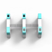 Porte battante élégante aux designs spéciaux avec accès par empreinte digitale, reconnaissance palmaire, RFID et QR pour gymnases, bureaux, clubs et bâtiments intelligents