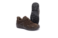 Chaussures tactiques basses pour hommes personnalisables, couleur marron, imperméables, en nubuck, antidérapantes, pour l'aventure en plein air, modèle Elkland
