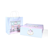 Emballage pour Boîtes, Logo de Marque, Recyclable, Biodégradable, Emballage pour Gâteaux, Donuts, Desserts, Sucreries, Fermeture Magnétique pour Emporter