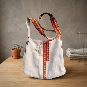 Bolsa de Mano de Lona de Algodón Acolchada, Bolsa de Compras a Rayas para la Playa, con Bolsillo Frontal para Viajes y Uso Diario - Product Image 1