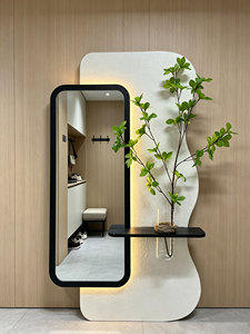 <span class=keywords><strong>Grand</strong></span> <span class=keywords><strong>miroir</strong></span> mural décoratif lumineux avec éclairage LED pour entrée, <span class=keywords><strong>miroir</strong></span> pleine longueur, art mural pour <span class=keywords><strong>salle</strong></span> <span class=keywords><strong>de</strong></span> <span class=keywords><strong>bain</strong></span> - Product Image 4