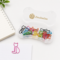 Clips métalliques pour chiens et chats avec étui de rangement pour articles promotionnels d'entreprise