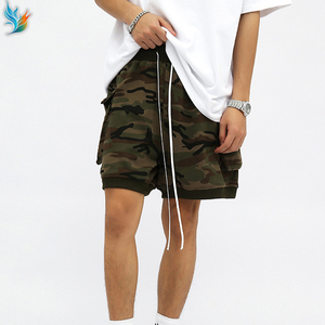Pantalones Cortos de Baloncesto para Hombre, Personalizados con Logotipo OEM, de Lona 100% Algodón, Resistentes, con Estampado de Camuflaje - Product Image 3
