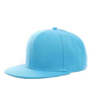 <b>Customized</b> Embroidered logo Sports Hat Casual Solid Color Hip Hop Unisex Snapback Hat - Product Image 1