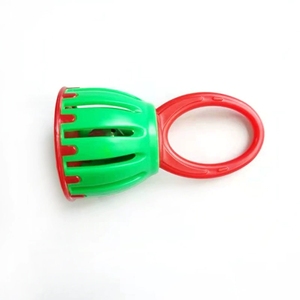 Wholesale Hollow Cage Shape Plastic Hand Bell Infant Grasp Shaker Orff Percussion Instrument - Product Image 4