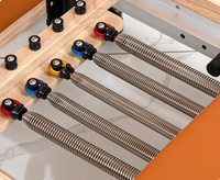 Reformer de Pilates pliable en bois d'érable avec pieds en fer, portable pour la maison, machine de Pilates compacte, gain de place, couleur de coussin personnalisable