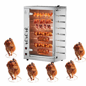 Mesin Panggang Ayam <span class=keywords><strong>Rotisserie</strong></span> Komersial CHUANGYU, Oven Ayam BBQ Gas, Kapasitas Besar - Product Image 1