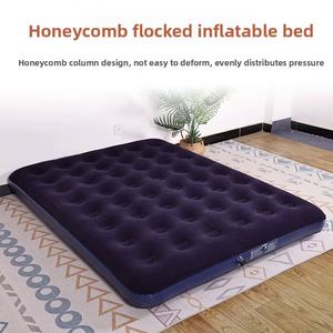 Single or Double Person Portable Inflatable Mattress Thickened Outdoor <b>Camping</b> Air <b>Bed</b> with Lazy Person Floor Mat - Product Image 4