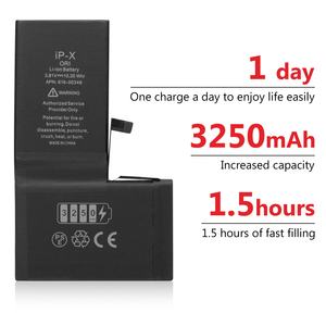 Nueva batería de litio de mayor capacidad para iPhone X XS 11 Características Carga rápida RoHS y MSDS Certificado 3,8 V Voltaje - Product Image 4