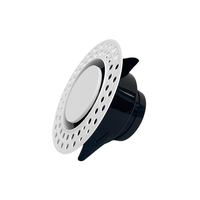 Aérateur circulaire réglable - Contrôle de flux d'air rotatif ON/OFF, diffuseur perforé en ABS pour système de ventilation CVC
