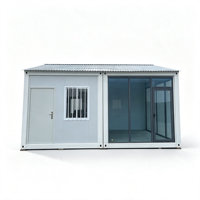 Maison mobile touristique de 20 pieds, maison préfabriquée modulaire, hôtel portable, petite maison conteneur avec balcon sur le toit