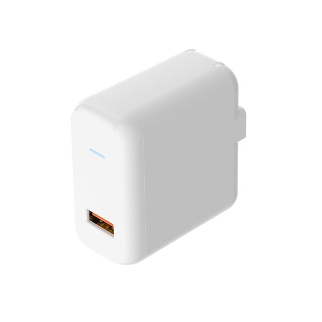 Portable Charger with Folding Plug, Single USB-A Port Fast Charger, Multi-Safety Protection