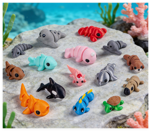 Set di Personaggi Cartoon Assortiti Personalizzati, Miniature Articolate Stampate in 3D, Giocattoli per Bambini, Antistress - Product Image 6