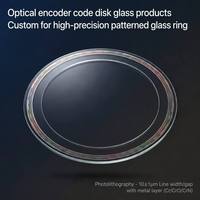 Disque d'encodeur de moteur personnalisé D5-280mm, disque optique de photolithographie haute précision, plaque de verre multicouche à 90 % de transmittance