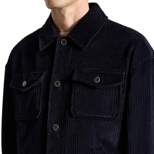 High Street Fashion Wholesale Custom Logo Casual Bomber Corduroy Trucker <strong>Jacket</strong> - Product Image 2