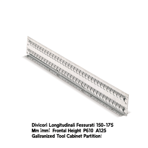 Fami Divisori Longitudinali Fessurati 150-175 Mm Frontal Height P610 A125 Galvanized <b>Tool</b> <b>Cabinet</b> Partition - Product Image 3