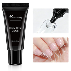 Colle adhésive solide pour nail art transfrontalier, pour ongles portables, longue durée, forte, non rebondissante, colle structurelle nude - Product Image 6