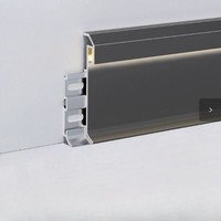 Plinthe LED en aluminium sans joint avec design