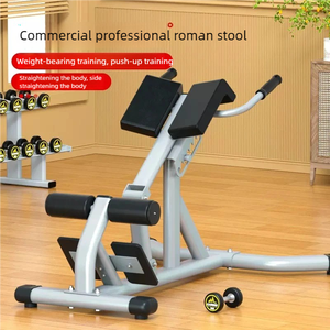 <span class=keywords><strong>Chaise</strong></span> romaine pliable réglable avec cadre métallique pour exercices de sit-up et extension du dos – Équipement professionnel d'entraînement de force - Product Image 1