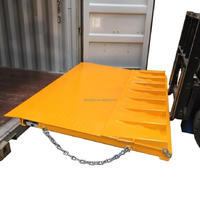 Rampe en acier pliable de chargement de conteneurs robustes pour chariot élévateur à fourche