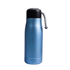 Termo portátil de acero inoxidable de 450 ml, a prueba de fugas, de doble pared y vacío, con asa de cuerda. - Product Image 6