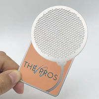 Carte de visite professionnelle en métal personnalisée avec logo personnel, durable, en acier inoxydable, taille carte de crédit, découpée au laser, pour membre VIP