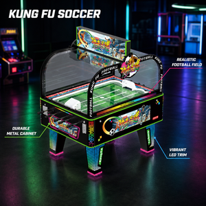 Tavolo da Calcio Balilla Commerciale Multigiocatore Kung <span class=keywords><strong>Fu</strong></span> con Illuminazione a LED, Macchina Arcade a Moneta per Calcio Balilla - Product Image 4