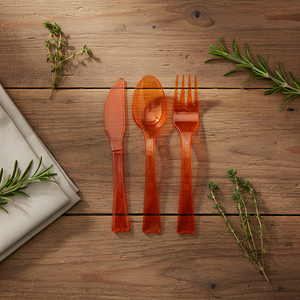 Non-Toxic <strong>Plastic</strong> <strong>Picnic</strong> Party Camping Tableware <strong>Set</strong> Disposable Dinnerware <strong>Set</strong> for Parties and Events - Product Image 3