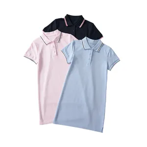 Летняя футболка с коротким рукавом для девочек, юбка, школьная форма, юбка для девочек, детское платье средней длины