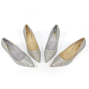 Zapatos de Tacón Alto con Pedrería Estilo Italiano para Mujer, Diseño de Punta Puntiaguda, Elegantes para Banquete - Product Image 4