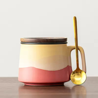 Lot de tasses en céramique japonaise classique en grès, finition mate, personnalisables avec logo, compatibles micro-ondes et lave-vaisselle, idéal pour les fêtes du thé