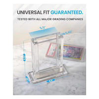Boîte de rangement transparente en acrylique pour cartes magnétiques, résistante aux UV, pour cartes à collectionner