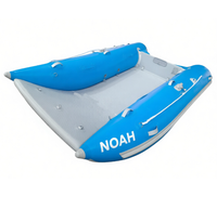 Catamaran gonflable fabriqué en Chine avec plateforme en aluminium, bateau gonflable en PVC