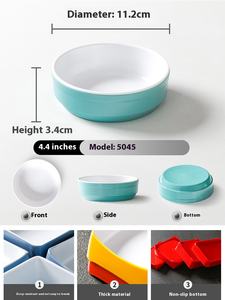 Plato de bandeja para servir desechable de <span class=keywords><strong>melamina</strong></span> cuadrada irrompible colorida de nuevas tendencias al por mayor para regalos - Product Image 5