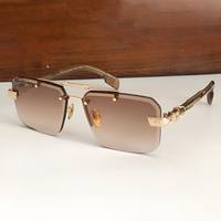 8277 grand cadre Temple surdimensionné pare-soleil nouveau carré Vintage léger hommes 2025 marque de luxe élégant dames lunettes de soleil