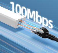 Adaptador Ethernet USB 2.0 Tipo-C, Tarjeta LAN RJ45 de 100 Mbps, Dongle de Red Cableada Externa para Computadora Portátil